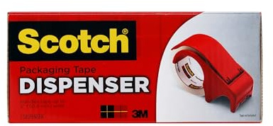 Scotch Verpackungsband-Handabroller (DP300-RD)