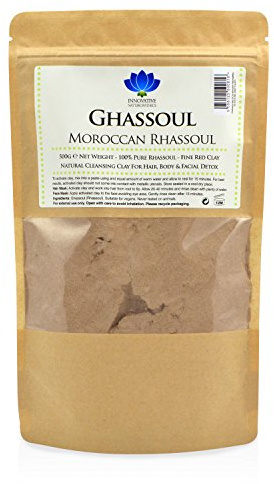 Rhassoul Clay - Detox, Hair & Face Mask for Deep Pore Cleansing - 500g - Ultra Pure Moroccan Ghassoul Lava Clay Powder