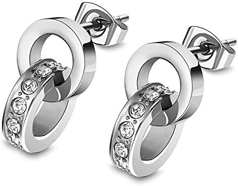 Lotus - Pendientes plateados LS1981-4/1 de acero inoxidable para mujer Style JLS1981-4-1