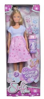 Simba 105733388 Steffi Love Welcome Surprise / Poupée Grossesse / avec bébé / Canon Surprise pour déterminer Le Sexe / poupée 29 cm pour Les Enfants à partir de 3 Ans, Multicolore