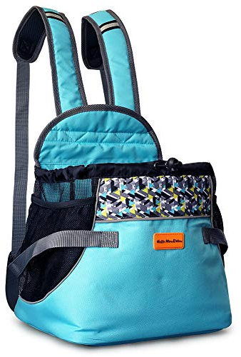 Cinf Hunderucksack Katzenrucksack für kleine Hunde Katzen Welpen Tragetasche Fronttasche Tragetasche Hunderucksack Transporttasche mit viel Platz, Multifunktionales Gefühl der Sicherheit 1,8kg(Blues)