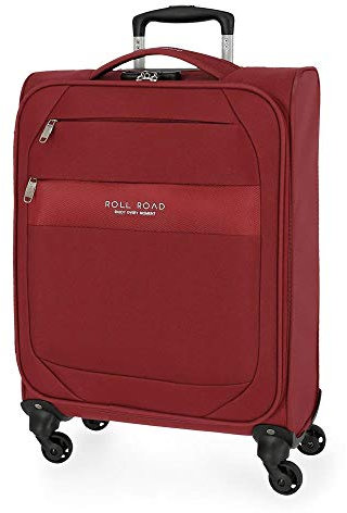 ROLL ROAD Royce, Maleta De Cabina 55cm Unisex Adulto, Rojo (Red), Talla Única