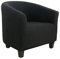 WINS Housse de Fauteuil Cabriolet Club Extensible Housse Fauteuil Cabriolet 1 Place Chesterfield lavables Amovibles Noir