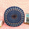 Casa Moro Indisches Yogakissen Mandala Saira Blau Ø 55cm x Höhe 12cm rund aus Baumwolle mit Füllung | Orientalisches Sitzkissen Zierkissen | MA4106