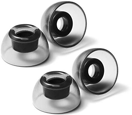 AZLA SednaEarfit Crystal for TWS (Size MS) 2Pairs - Replacement Earbud Tips - Eartips for Noise Cancelling Headphones - for Galaxy Buds 2/Airpods Pro/Beats Power Beats/Skullcandy