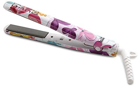 Plancha de cabello LIM HAIR PC 2.0 NANO COLOR. Compacta, Titanio, 220ºC, Profesional Flequillos, cortos, cerca raíz, viaje (FLORES, Plancha)