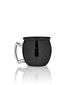 Lumian Luxury Bar Tools L0219 Mug Jigger professionnel, acier inoxydable, plaqué noir, 6 cl
