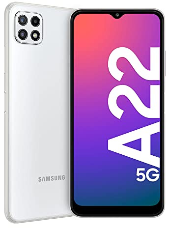 Samsung Galaxy A22 5G 6,6, 4 Go de RAM et 64 Go, blanc [version italienne] 2021 (reconditionné)