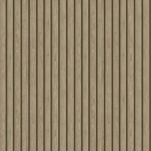 Wood Slat Wallpaper Light Oak/Brown Holden 13132