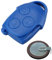 Automobile Locksmith Repair Kit Compatible For Ford Transit Connect Mk7 3 Button Blue Remote Key Case & Battery VL2330