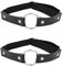 Borsgye 2 Stück Leder Strumpfband Oberschenkel Ring Harness Suspender Gothic Strapsbänder Bein Ring Geschirr Verstellbares Gummiband Punk PU Beingeschirr Gürtel - Kreis Beinring