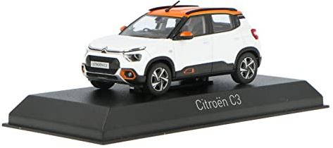 Norev Citroen C3 2021 weiß orange Modell 1:43