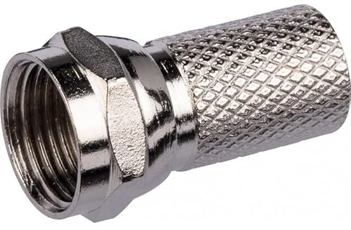 D-Home - Lot de 5 Fiches TV F Mâles à Visser, Compatible Tous Téléviseurs / 5X Fiches F de Diamètre 7mm / F Mâle pour Antenne TV TNT - Robustes Garantis 2 Ans