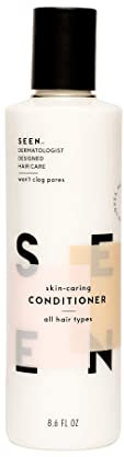SEEN Acondicionador, acondicionador para el cabello no comedogénico y sin sulfatos, desarrollado por dermatólogos, seguro para pieles sensibles, propensas al eccema y al acné