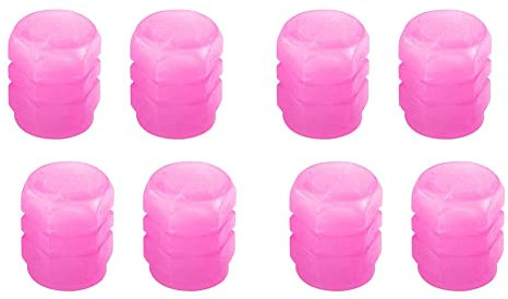 Beleuchtete Autoreifen Ventilkappen Abdeckung,Universelle Fluoreszierende Ventilkappen Reifen-Ventilkappen Kunststoff-Reifenventilkappen Leuchten Nachts für PKW Auto Fahrrad Motorrad Reifen,(8 Stück)