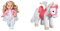 Baby Annabell Zapf Creation 706480 Little Sophia 36cm & 705933 Little Sweet Pony - weißes Spielpferd Pony mit Sound-Effekten. Inklusive Sattel mit Puppenhalterung und Zaumzeug