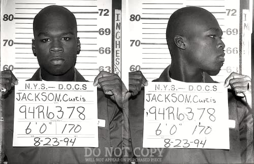 50 Cent Mugshot Photograph 11 X 17 - Greatest 1994 Mug Shot Portrait - New York - American Rap legend - Busted - Hip Hop Icon - Rare Photo - Poster Art Print