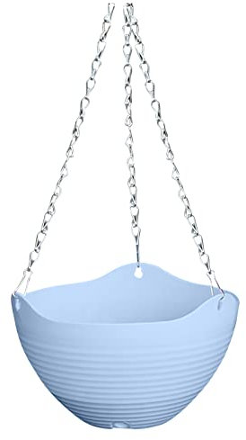 Wzxhew # Pots de fleurs colorés à suspendre en plastique pour plantes de petite taille 21 x 13 cm (C, B)