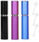 ZHIYE 5ML Perfume Atomiser Spray Bottle, 3 Pieces Refillable Refilling Travel Size Perfume Bottles in Pocket & Handbag Black & Purple & Blue
