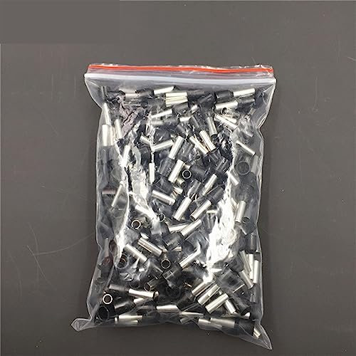 NALsa 1000 Stück E1012 Rohrisolierende isolierte Klemme 1 mm2 18 AWG Kabeldrahtverbinder Isolierender Crimp E Schwarz Gelb Blau Rot Grün (Color : Random Mixing)