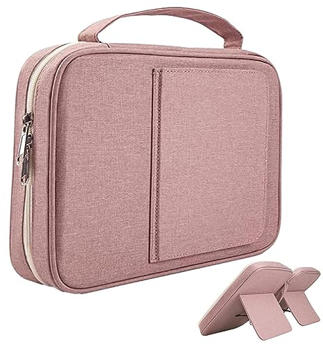 Rosixehird Couverture Bible pour Hommes Femmes | Granétui à Bible avec Livre | Sac Bible avec poignée, Fermeture éclair et Multi-Poches pour stylos, Livres, cahiers et tablettes