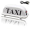 viliery Panneau lumineux de toit de taxi avec batterie rechargeable USB avec base magnétique étanche pour taxi, blanc