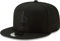 New Era NFL 9FIFTY Black On Black Adjustable Snapback Hat Cap One Size Fits All, New Orleans Saints, Einheitsgröße