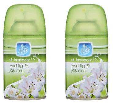 2 x 250ml Air Freshener Refill Wild Lily & Jasmine Long Lasting Fragrance Rids Bad Oudurs