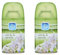 2 x 250ml Air Freshener Refill Wild Lily & Jasmine Long Lasting Fragrance Rids Bad Oudurs