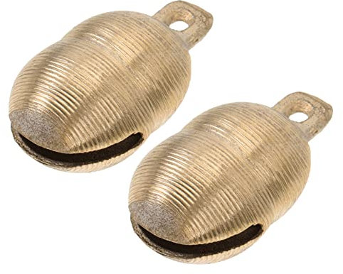Angoily 2st Kupferne Glocke Bauernhof Kleine Glocken Kuhglocke Tier Glocken Basteln Miniaturglocken Hundeglocken Mini-glöckchen Bulk-glocken Hundehalsband Anhänger Messing Hündchen Zubehör