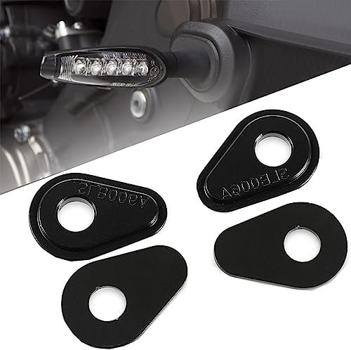4pcs Motorrad Blinker Adapter Universal für MT-03 MT-07 MT-09 MT-10 Tenere 700 YZF-R1 R3 R6 R7 Tracer 900 XSR700 XSR900 - Schwarz
