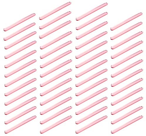 MAGICLULU 50 Stück Eisstange selber machen am Stiel Bastelstöcke aus Holz Stick für Schönheitsschaufel Eisstock kuchen DIY-Versorgung selbstgemachte Stöcke Acryl Materialien Kind
