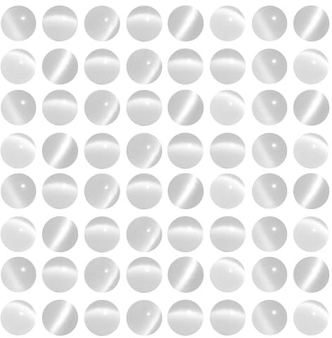 MJDCB 135 piezass Cuentas de Ojo de Gato Blanco 8mm Abalorio de Cristal Redondas Sueltas para Hacer Joyería Pulsera Collar Pendientes Bisutería Accesorios