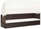 Willood Gartensofa mit Sonnendach mit Vordach Poly Rattan Gartensofa Gartenmöbel Gartenliege Loungebett Outdoor Tagesbett Sofa Garten Schlafsofa Sofa Braun