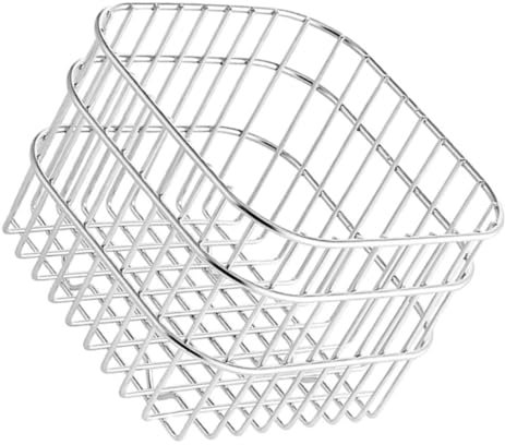 VILLFUL Edelstahl Obstkorb Mit Großem Öffnungsdesign Stabiler Aufbewahrungskorb Für Obst Und Gemüse Für Küche Organizer Für Küchentresen