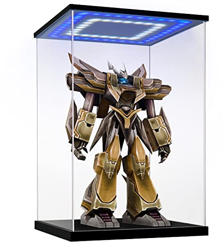 Acryl Vitrine / Schaukasten / Display Case für Modellautos, Figuren | mit LED Beleuchtung (15x15x25 cm)