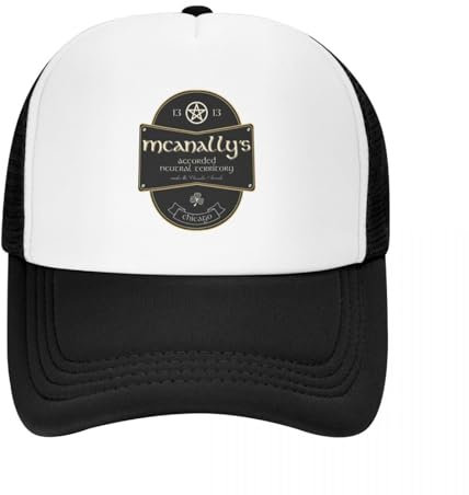 Atmungsaktiv Mesh Baseball Kappe Sporthut Dresden Files McAnally_s Pub Baseball Cap Sonnenschutz Solar Hut Icon Westernhut Sonnenhüte für Damen Herren