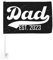 12 x 18 Zoll Flagge fürs Auto. Lustige Autoflagge mit der Aufschrift „Dad Est. 2023 als Geschenk. Doppelseitiger Fensterclip. Lichtechte Fensterclip-Flagge. Wasserdichte Autofensterflaggen (ohne Fahn