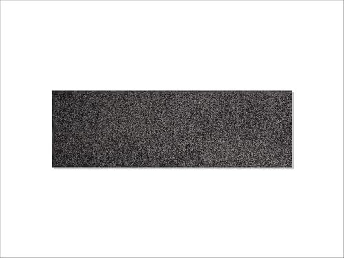 Keilbach Designprodukte – Fußmatte terrazza – 87 x 28 cm – 7 Farben – hochwertiger Schuhabstreifer – rutschfest, waschbar, dicht gewoben, Gute Schmutz- und Feuchtigkeitsaufnahme (Darkgrey)