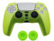 Cover Silicone per ps5 Joystick Custodia Skin Antiscivolo Copertura Gomma Protettiva per ps5 Controller&Copri Levette Analogiche per un gioco perfetto (verde)