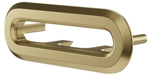 Wholesale Domestic Colore Oval Brushed Brass Basin Overflow Insert