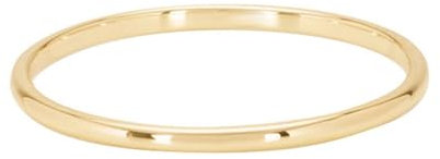 Tolldek Echter Schmuck Trauringe Au375 Gold, Klassiker Zart Dünn Pärchen Ringe 9K Gold Partnerringe Echter Schmuck, Gr.58 (18.5)