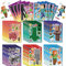 Ranlufly 16 Stück Aufkleber, DIY Cartoon Sticker Kinder Make-a-Face Selbstklebende Aufkleber, Erstelle deine eigenen personalisierten Aufkleber, Party Deko Geburtstagsgeschenk Tütenfüller Bastel Set