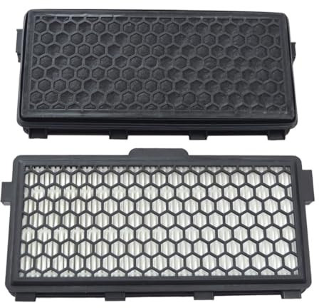 Nabatee SF-HA50 HEPA AirClean Filter Compatible with Miele Compact C1 C2 C3, S4000-S8000 Series – Active Charcoal Cassette Filter Replacement for Vacuum Cleaner – Remove Dust & Odors