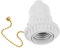 LIFKOME Portalampada con Interruttore Catena Adattatore per Lampade LED Base per Lampadine Ufficio e Casa