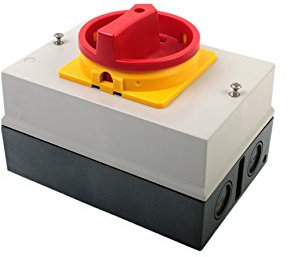 Hauptschalter 63A 3-polig im Gehäuse / Reparaturschalter / Lasttrennschalter / Not-Aus-Schalter / Switch Disconnector MC361JDEN3 (2)