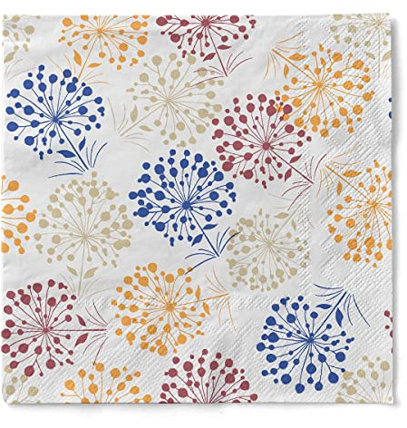 Sovie HOME Tissue Serviette ERNA | Creme Bordeaux | Ideal für Herbstfest und Privatgebrauch | saugstarke Struktur | 33x33cm | 20 Stück