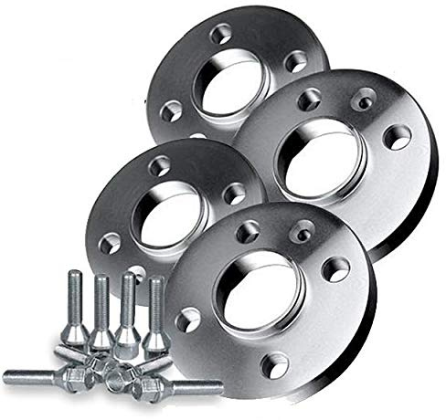 KOSKO Kit 4 DISTANZIALI Ruote 16 MM. Clio 1 2 3 4 5 - I II III IV V (Cerchio 4 Fori) con BULLONI in Acciaio