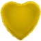 Kopper-24 Folienballon Herz 45 cm Luftballon Hochzeit Helium Ballon 18 Zoll Heliumballon Heart Love Valentinstag Herzballon XL Geburtsatag Party Deko Dekoration bunt JGA Folie Sterne (gelb)