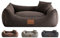 Leo4dog. Sofa Sun. 6 Größen, 4 Farben. Hundebett, Hundekissen, Hundesofa,Hundekorb. (140x105, Graphit)